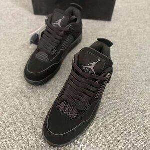 Fresh & Unworn! Men's Air Jordan 4 Retro "Black Cat" - Iconic Design, Brand New